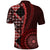 New Zealand Aotearoa Polo Shirt Maori Harakeke Weaving Pattern Red LT05 - Polynesian Pride