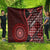 New Zealand Aotearoa Quilt Maori Harakeke Weaving Pattern Red LT05 - Polynesian Pride