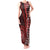 New Zealand Aotearoa Tank Maxi Dress Maori Harakeke Weaving Pattern Red LT05 Women Red - Polynesian Pride