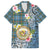 Personalised Hawaii State Hawaiian Shirt Tropical Flowers With Tartan Pattern LT05 Blue - Polynesian Pride