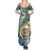 Personalised Hawaii State Summer Maxi Dress Tropical Flowers With Tartan Pattern LT05 - Polynesian Pride