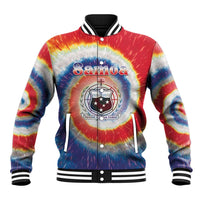 Samoa Baseball Jacket Tie Dye Unique Style LT05 Unisex Colorful - Polynesian Pride