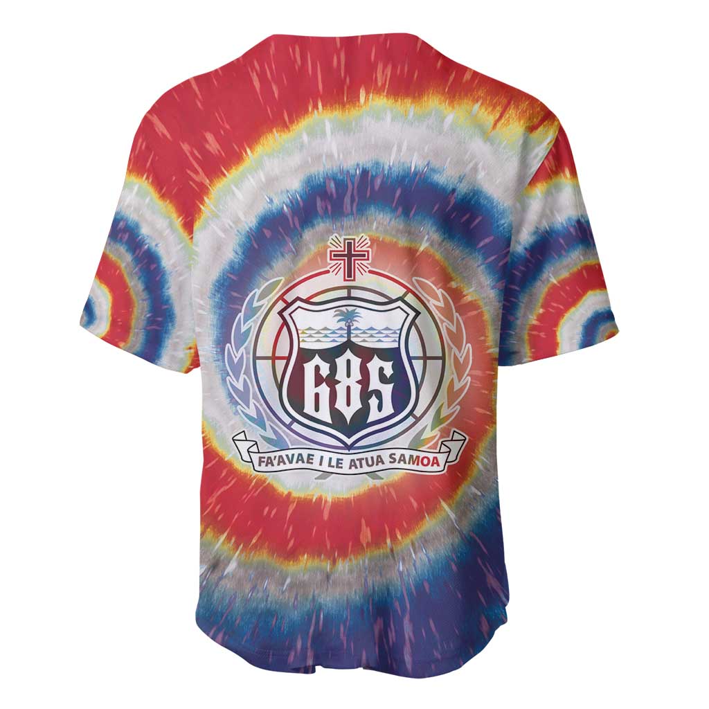 Samoa Baseball Jersey Tie Dye Unique Style LT05 - Polynesian Pride