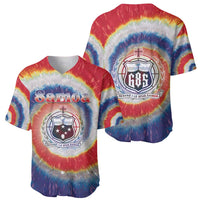 Samoa Baseball Jersey Tie Dye Unique Style LT05 - Polynesian Pride