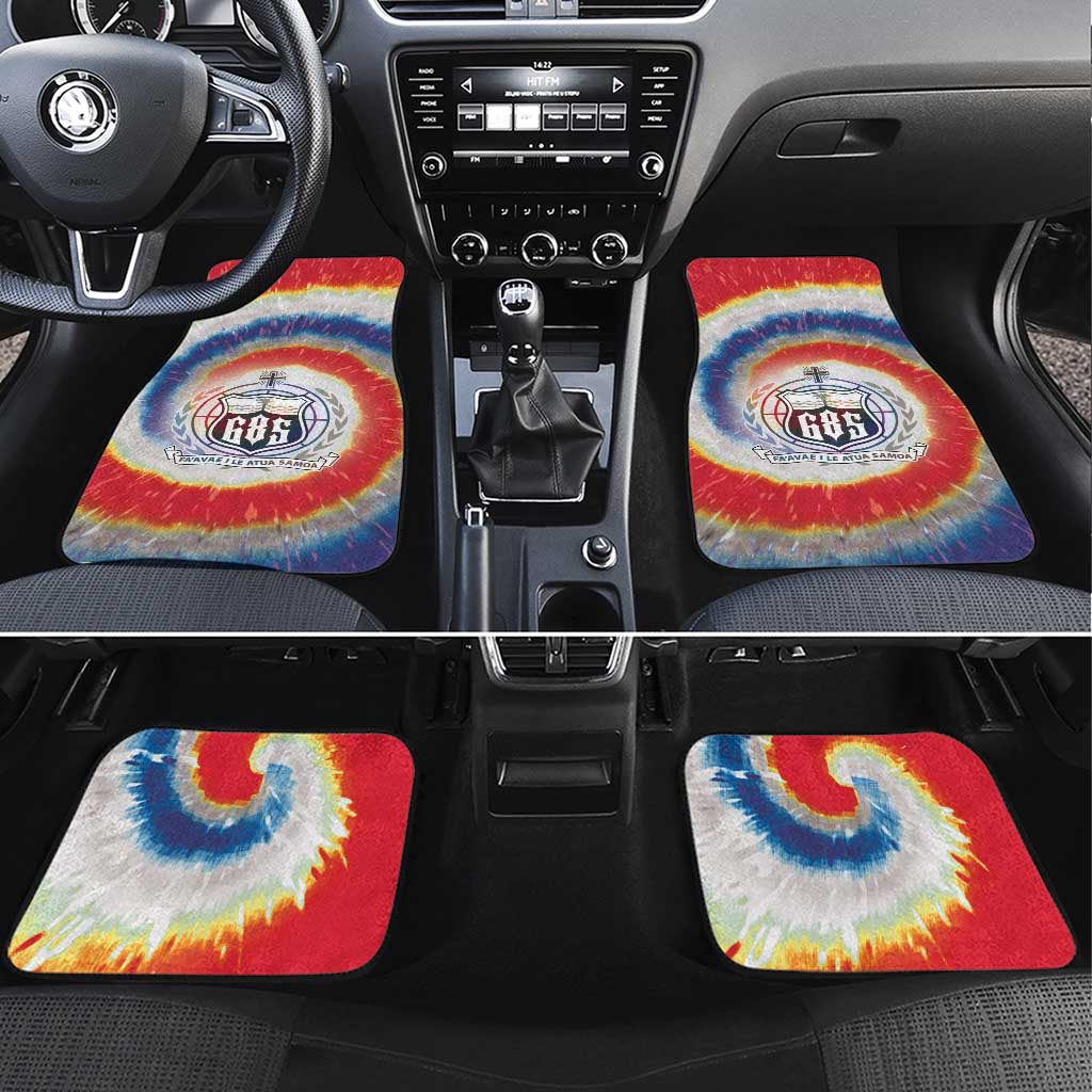 Samoa Car Mats Tie Dye Unique Style LT05 Set 4pcs Colorful - Polynesian Pride