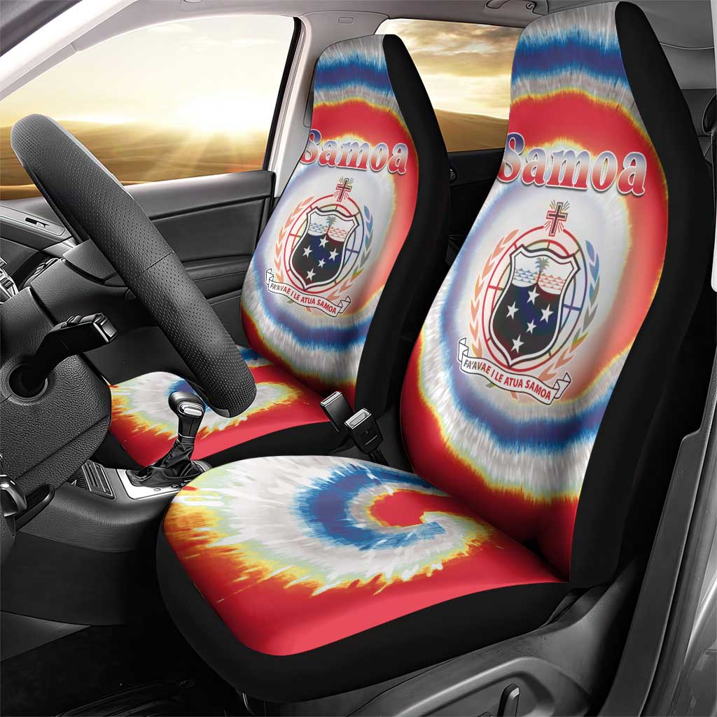 Samoa Car Seat Cover Tie Dye Unique Style LT05 - Polynesian Pride