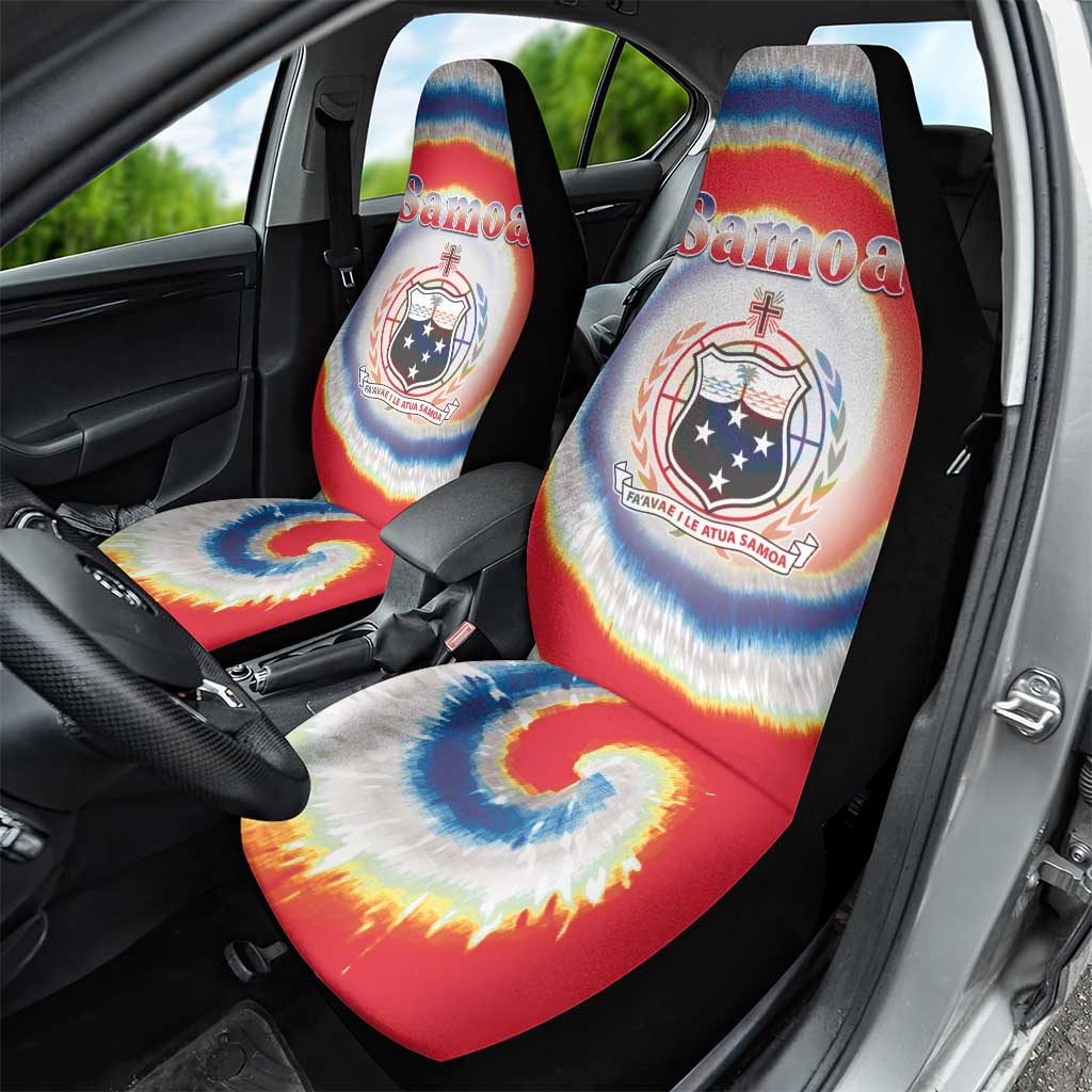 Samoa Car Seat Cover Tie Dye Unique Style LT05 - Polynesian Pride