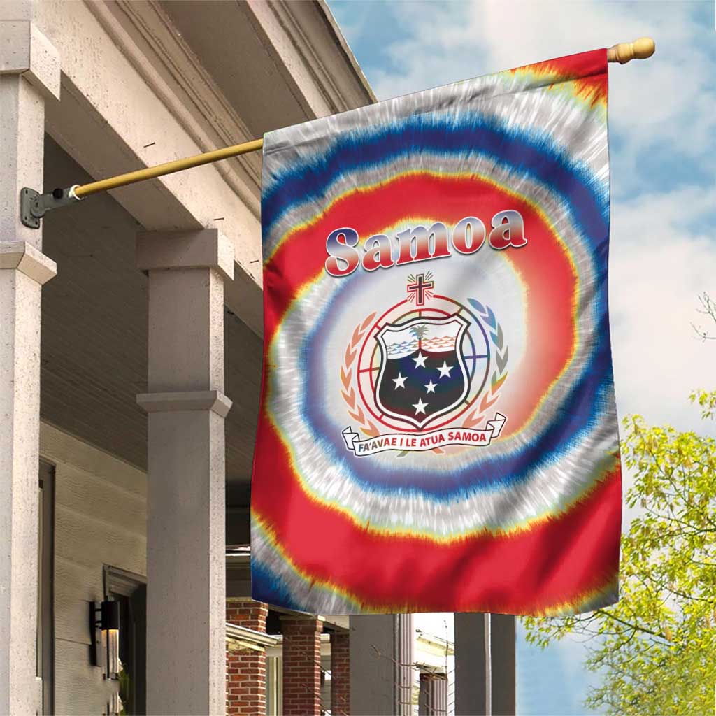 Samoa Garden Flag Tie Dye Unique Style LT05 House Flag Colorful - Polynesian Pride
