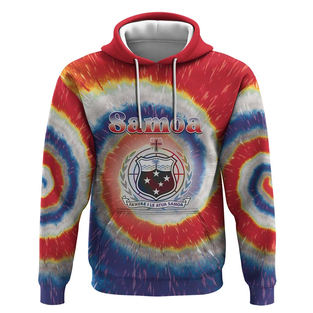 Samoa Hoodie Tie Dye Unique Style LT05 Pullover Hoodie Colorful - Polynesian Pride