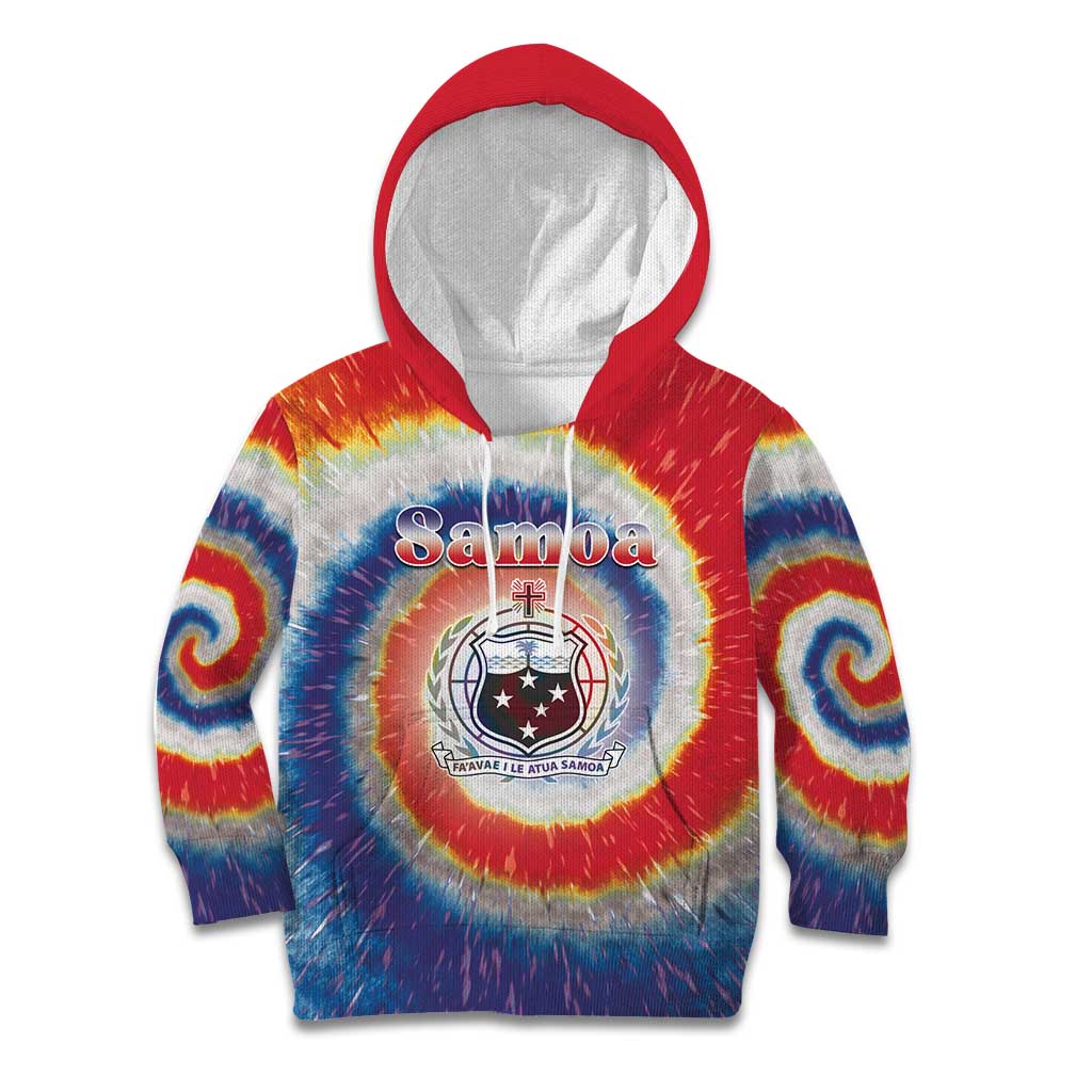 Samoa Kid Hoodie Tie Dye Unique Style LT05 Hoodie Colorful - Polynesian Pride