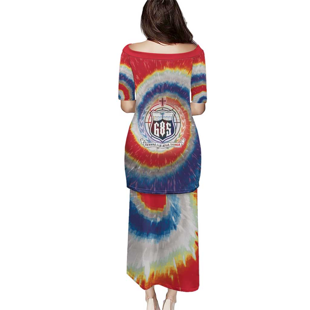 Samoa Puletasi Tie Dye Unique Style LT05 - Polynesian Pride
