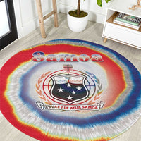 Samoa Round Carpet Tie Dye Unique Style LT05 Colorful - Polynesian Pride