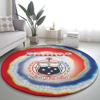 Samoa Round Carpet Tie Dye Unique Style LT05 - Polynesian Pride