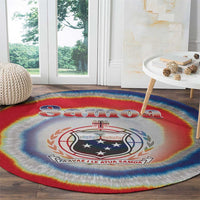 Samoa Round Carpet Tie Dye Unique Style LT05 - Polynesian Pride