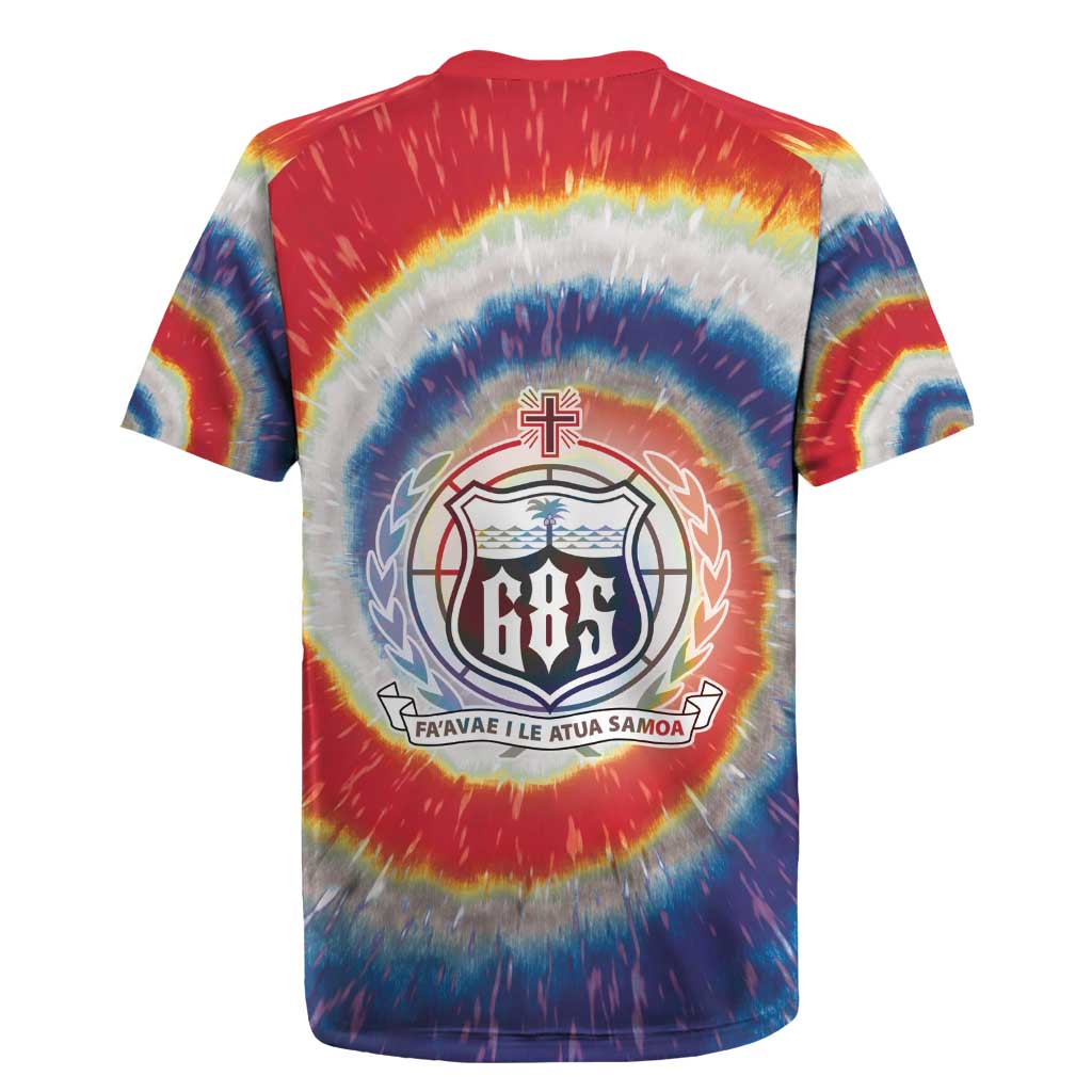 Samoa Rugby Jersey Tie Dye Unique Style LT05 - Polynesian Pride