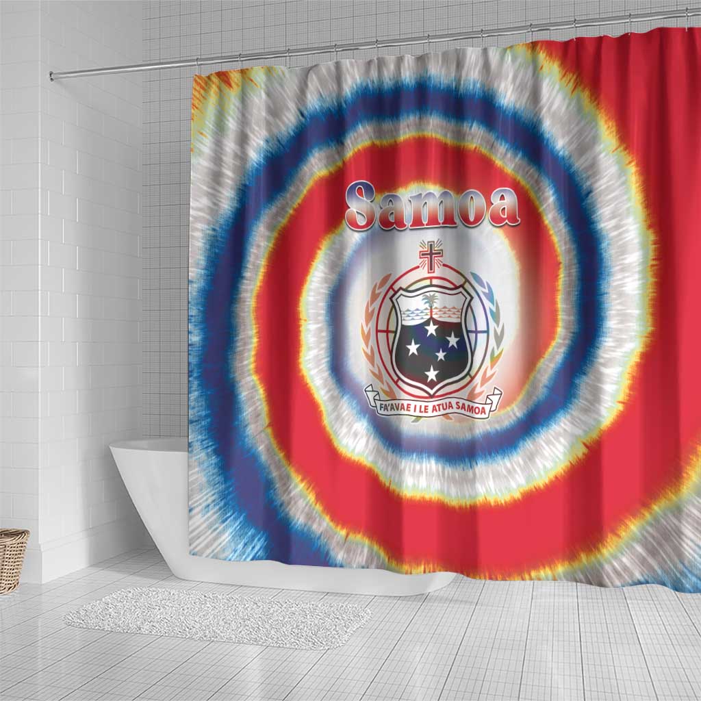 Samoa Shower Curtain Tie Dye Unique Style LT05 - Polynesian Pride