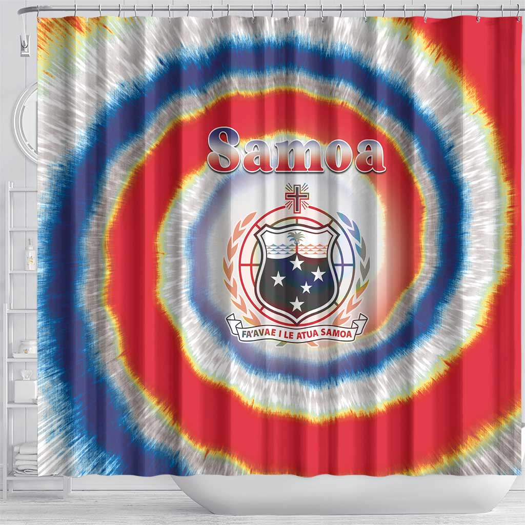 Samoa Shower Curtain Tie Dye Unique Style LT05 - Polynesian Pride