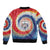 Samoa Sleeve Zip Bomber Jacket Tie Dye Unique Style