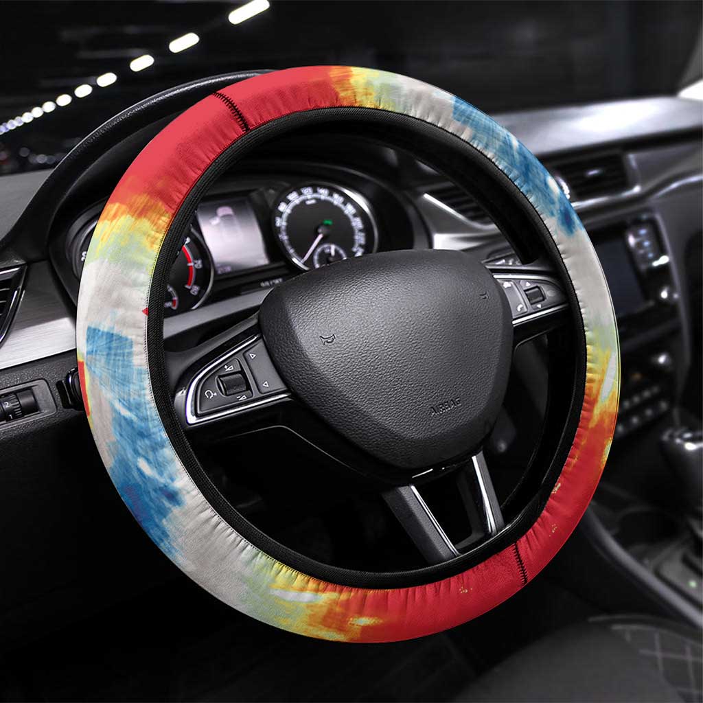 Samoa Steering Wheel Cover Tie Dye Unique Style