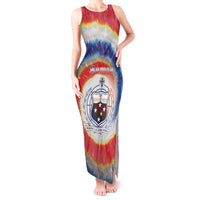 Samoa Tank Maxi Dress Tie Dye Unique Style LT05 Women Colorful - Polynesian Pride