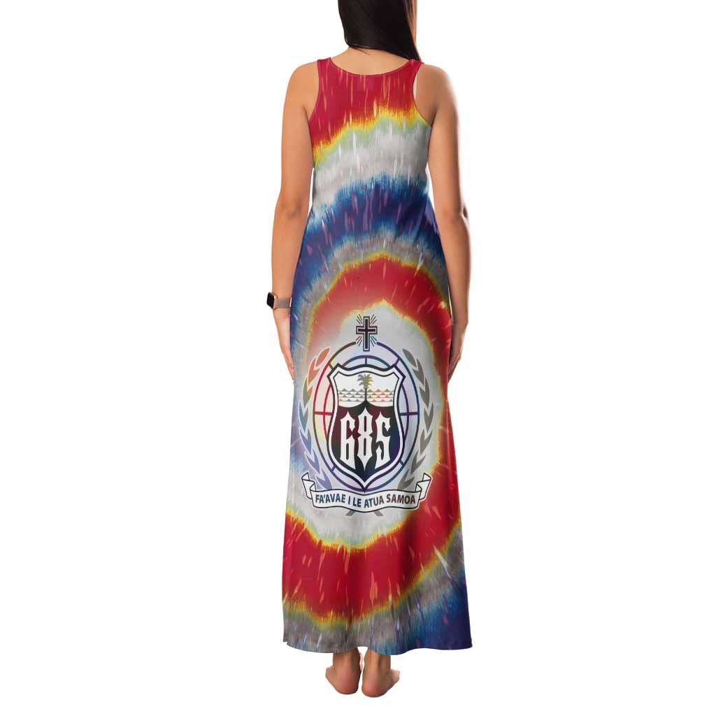 Samoa Tank Maxi Dress Tie Dye Unique Style LT05 - Polynesian Pride