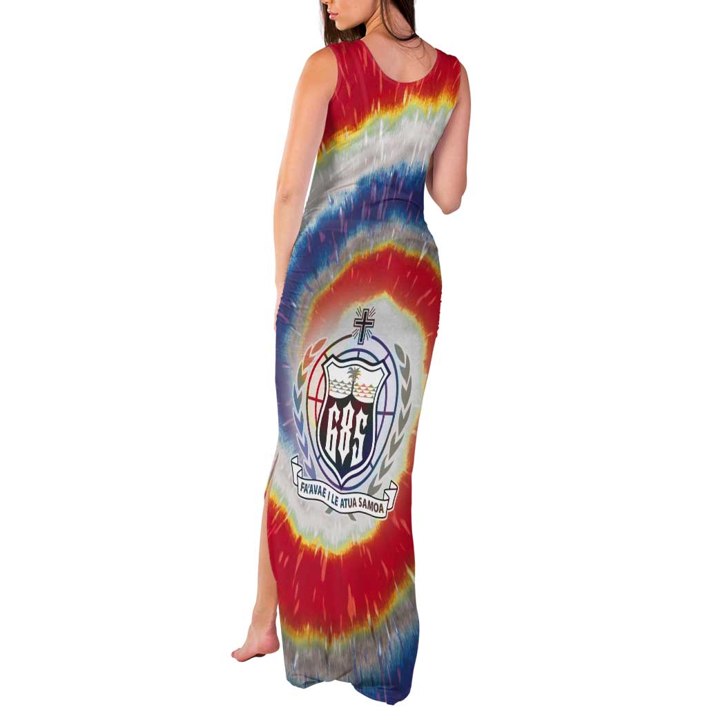 Samoa Tank Maxi Dress Tie Dye Unique Style LT05 - Polynesian Pride
