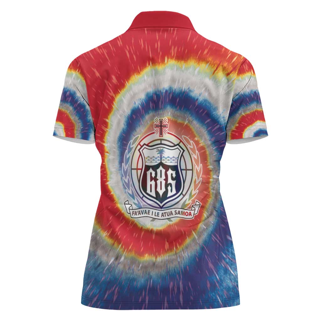 Samoa Women Polo Shirt Tie Dye Unique Style LT05 - Polynesian Pride