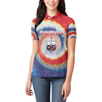 Samoa Women Polo Shirt Tie Dye Unique Style LT05 - Polynesian Pride