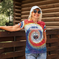Samoa Women Polo Shirt Tie Dye Unique Style LT05 - Polynesian Pride