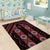 New Zealand Aotearoa Area Rug Red Poutama With Taniko Pattern LT05