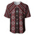 New Zealand Aotearoa Baseball Jersey Red Poutama With Taniko Pattern LT05