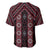 New Zealand Aotearoa Baseball Jersey Red Poutama With Taniko Pattern LT05