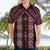 New Zealand Aotearoa Hawaiian Shirt Red Poutama With Taniko Pattern LT05