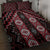 New Zealand Aotearoa Quilt Bed Set Red Poutama With Taniko Pattern LT05