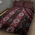 New Zealand Aotearoa Quilt Bed Set Red Poutama With Taniko Pattern LT05