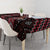 New Zealand Aotearoa Tablecloth Red Poutama With Taniko Pattern LT05