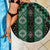 New Zealand Aotearoa Beach Blanket Green Poutama With Taniko Pattern LT05