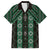 New Zealand Aotearoa Hawaiian Shirt Green Poutama With Taniko Pattern LT05