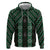 New Zealand Aotearoa Hoodie Green Poutama With Taniko Pattern LT05