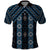 New Zealand Aotearoa Polo Shirt Blue Poutama With Taniko Pattern LT05