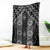 New Zealand Aotearoa Blanket Black Poutama With Taniko Pattern LT05