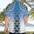 New Zealand Hawaiian Shirt Poutama Mix Blue Taniko Inspired Art LT05