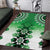 New Zealand Area Rug Poutama Mix Green Taniko Inspired Art LT05