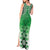 New Zealand Tank Maxi Dress Poutama Mix Green Taniko Inspired Art LT05