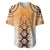 New Zealand Baseball Jersey Poutama Mix Orange Taniko Inspired Art LT05