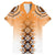 New Zealand Family Matching Mermaid Dress and Hawaiian Shirt Poutama Mix Orange Taniko Inspired Art LT05