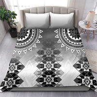 New Zealand Bedding Set Poutama Mix Gray Taniko Inspired Art LT05 - Polynesian Pride