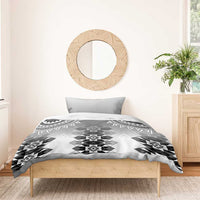 New Zealand Bedding Set Poutama Mix Gray Taniko Inspired Art LT05 - Polynesian Pride