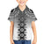 New Zealand Family Matching Puletasi and Hawaiian Shirt Poutama Mix Gray Taniko Inspired Art LT05