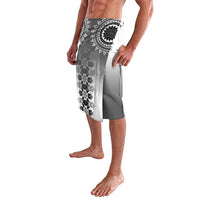 New Zealand Lavalava Poutama Mix Gray Taniko Inspired Art LT05 - Polynesian Pride